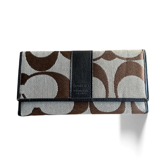 Coach Handbags - Coach Brown and Black Wallet